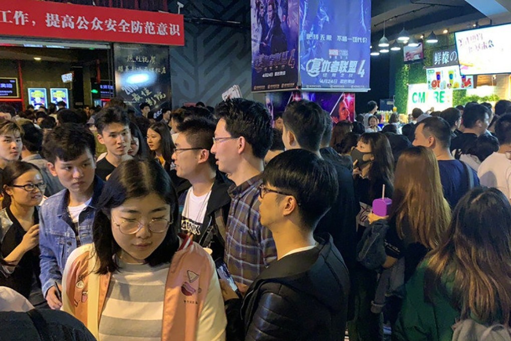 Film-goers buy tickets to watch Marvel’s superheroes film Avengers: Endgame in China. Photo: weibo