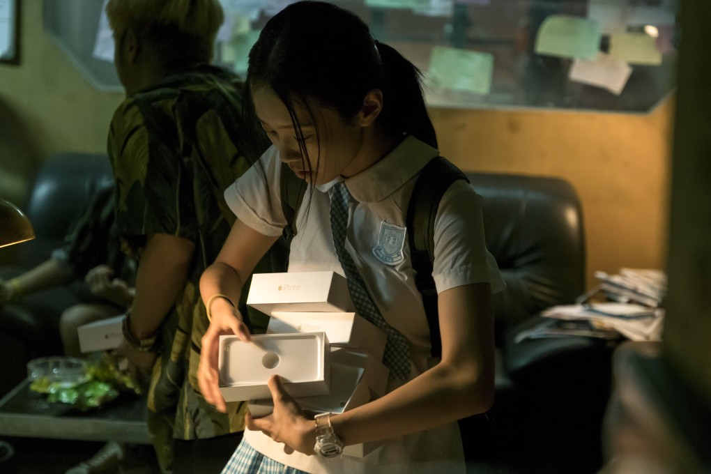 Huang Yao in a still from Chinese director Bai Xue’s The Crossing, in which she plays 16-year-old Peipei, who crosses the border between China and Hong Kong to go to school each day, and gets sucked into smuggling iPhones.