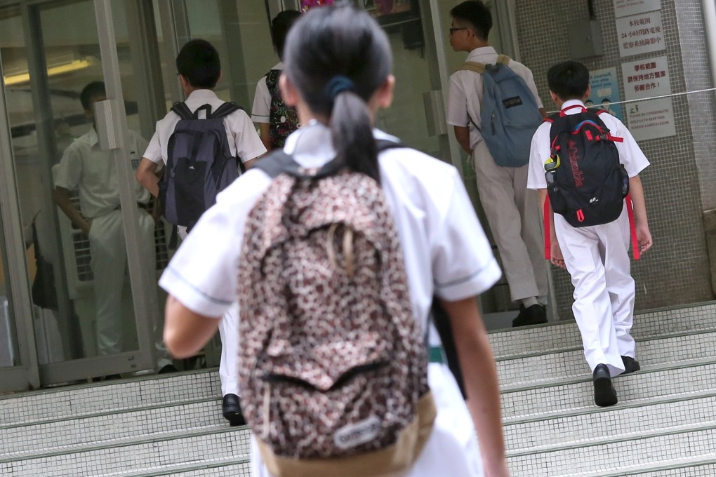 Students at The ELCHK Yuen Long Lutheran Secondary School. Photo: K.Y. Cheng