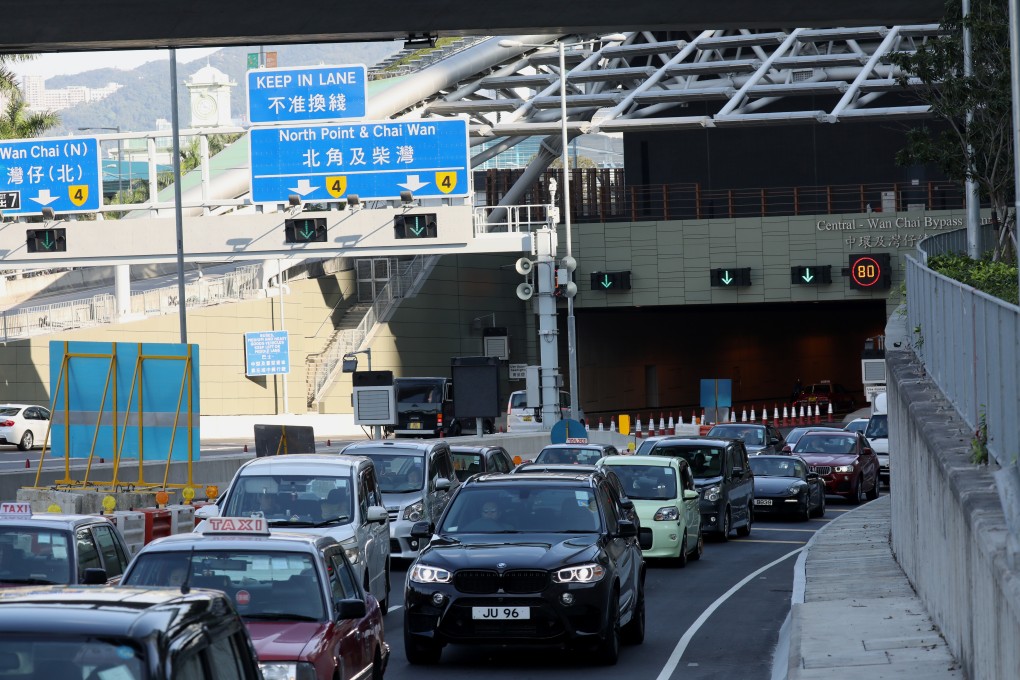 The Central end of the Central-Wan Chai Bypass and Island Eastern Corridor Link in January. Photo: Dickson Lee