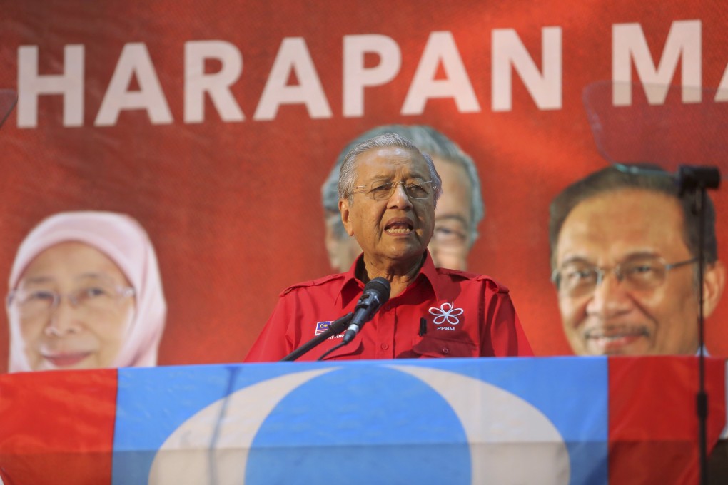 Mahathir Mohamad during his last campaign rally in Langkawi Island, Malaysia, before the May 8, 2018, election. Photo: AP