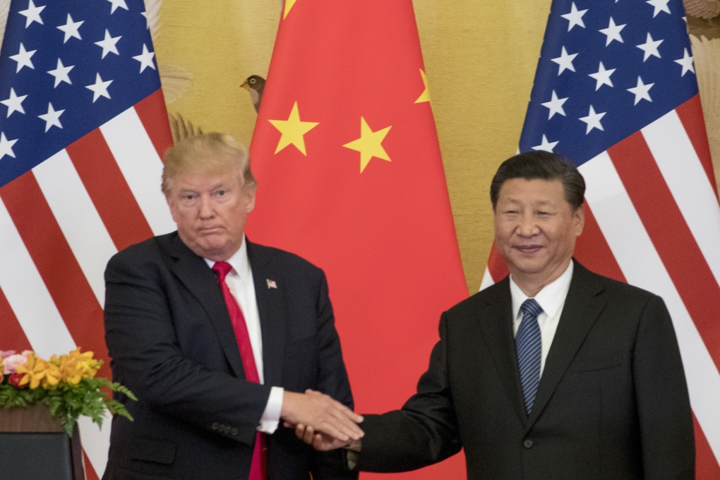US President Donald Trump and Chinese President Xi Jinping during a joint press conference at Great Hall of the People in Beijing on November 9, 2017. Photo: AP