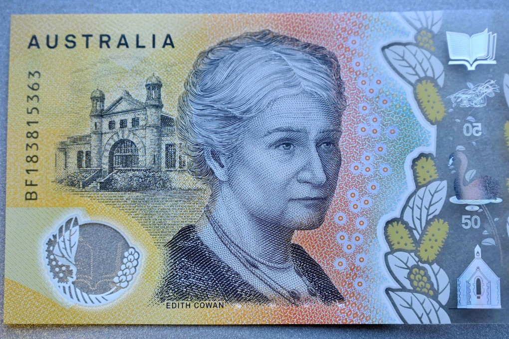 Australia’s new $50 note has an error in the fine print behind the image of the country’s first woman parliamentarian, Edith Cowan, where the word ‘responsibility’ is spelled ‘responsibilty’. Photo: AFP
