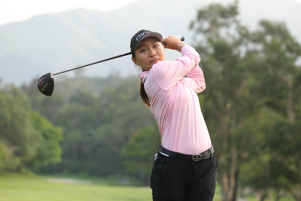 China’s Du Mohan plays a shot during the first round of the EFG Hong Kong Ladies Open. Photo: Eurasia Sport Images
