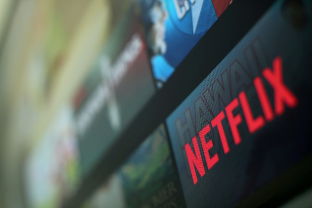 The logo of US streaming video giant Netflix is shown on a television. Even though Netflix is not available in China, the company has been buying programmes in Mandarin to appeal to the Chinese diaspora around the world. Photo: Reuters