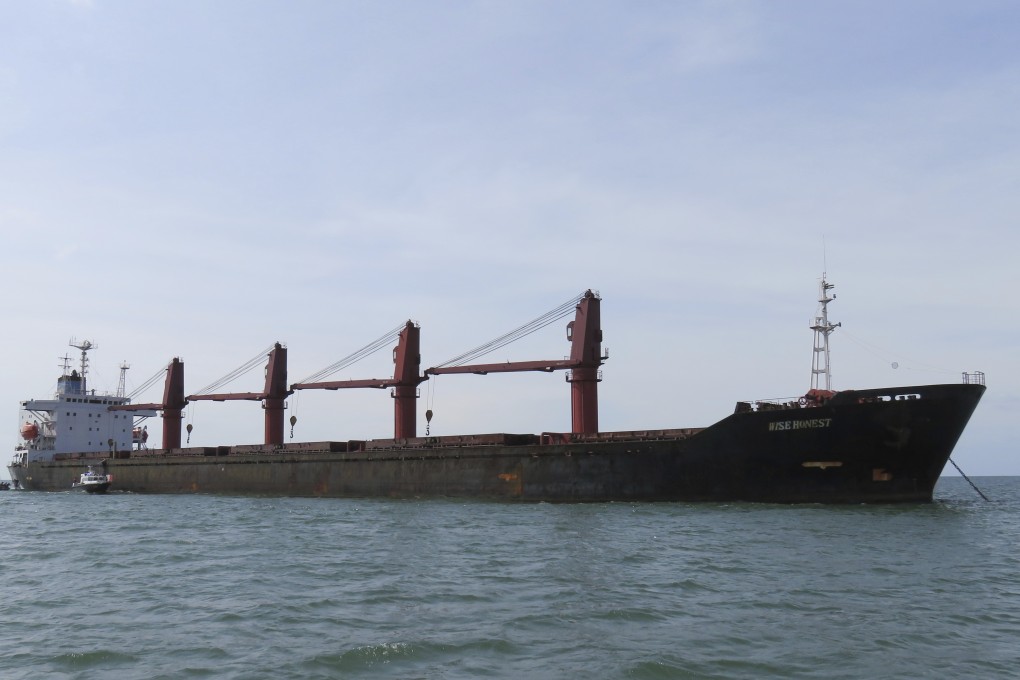 An undated photo released on Thursday shows the North Korean cargo ship Wise Honest. Photo: US Justice Department via AP