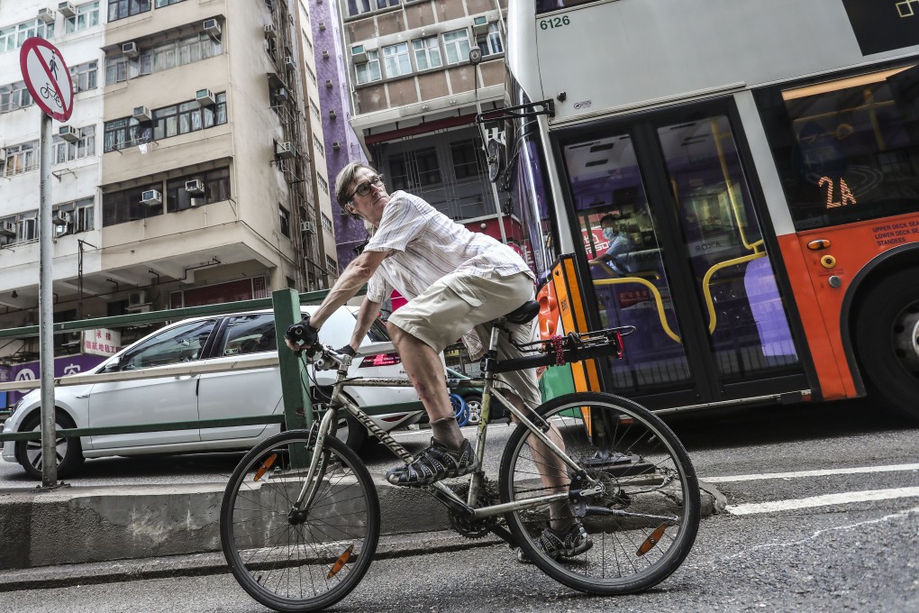 Martin Turner, of the Hong Kong Cycling Alliance, who has helped organise Hong Kong’s Ride for Silence, an event to remember cyclists who have been killed and injured on the roads over the last year. Photo: Jonathan Wong