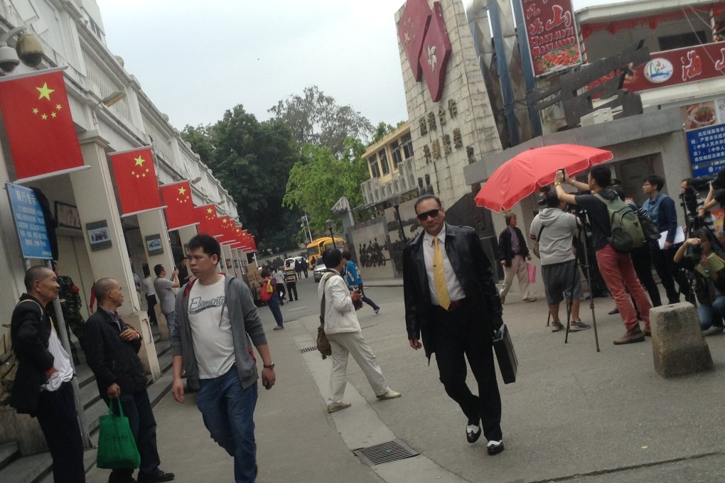 Chung Ying Street, the porous border between Sha Tau Kok and Shenzhen. Photo: Ernest Kao