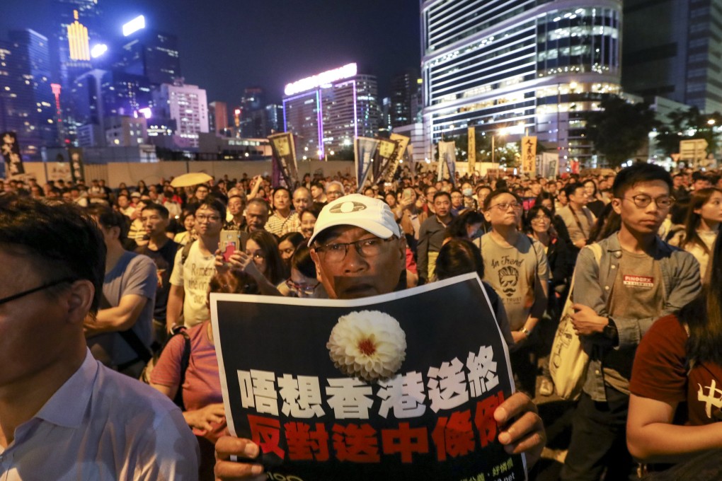 Police said 1,250 people joined the protest at its peak. Photo: Dickson Lee