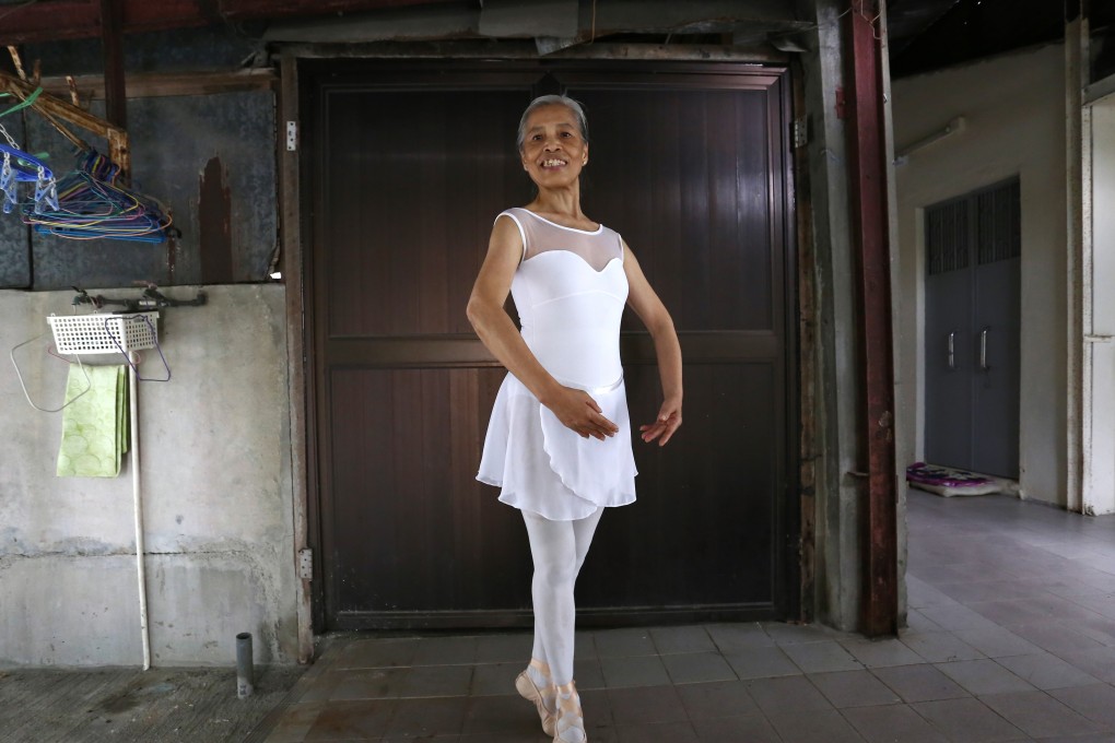 Carmen Leung, 70, is practising for a coming competition. Photo: Jonathan Wong