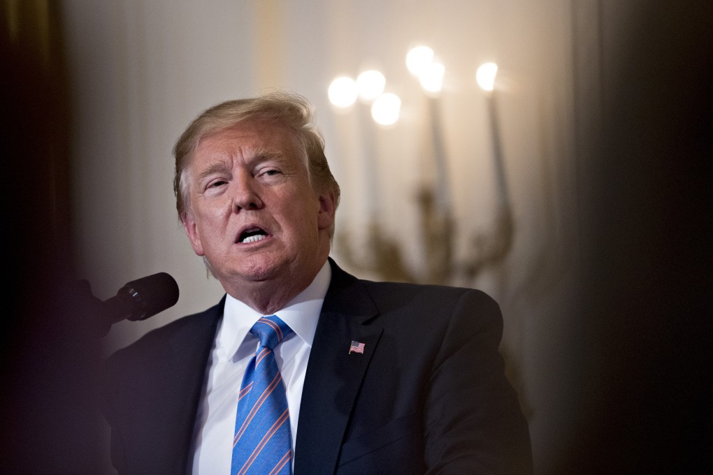 US President Donald Trump said China was waiting for a “very weak” Democrat in the White House. Photo: Bloomberg