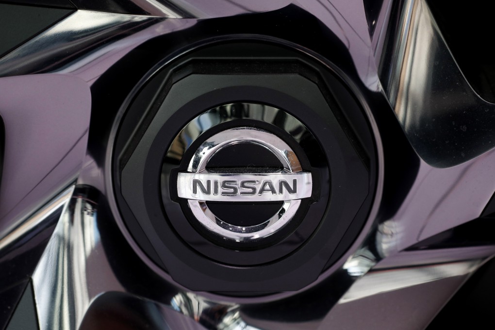 The Nissan logo is seen on a car at a showroom in Tokyo. Photo: EPA-EFE