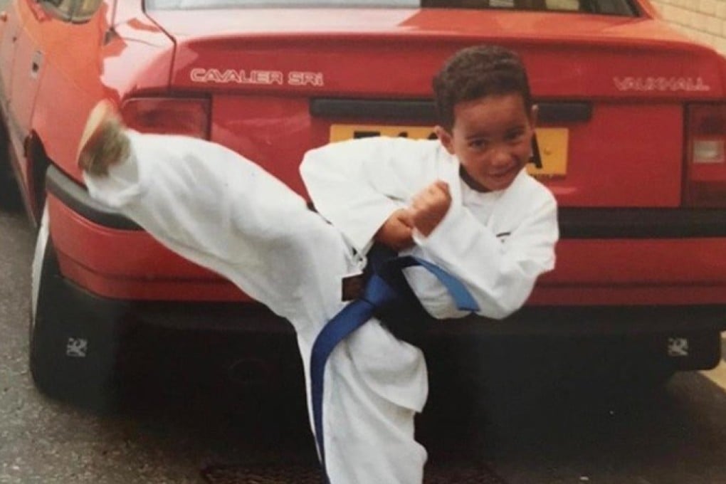 Lewis Hamilton in his karate gear as a child. He urged youngsters to stand up to bullies. Photo: Lewis Hamilton/Instagram