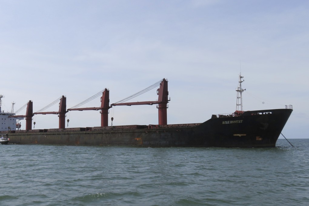 North Korean cargo ship Wise Honest. Photo: AP