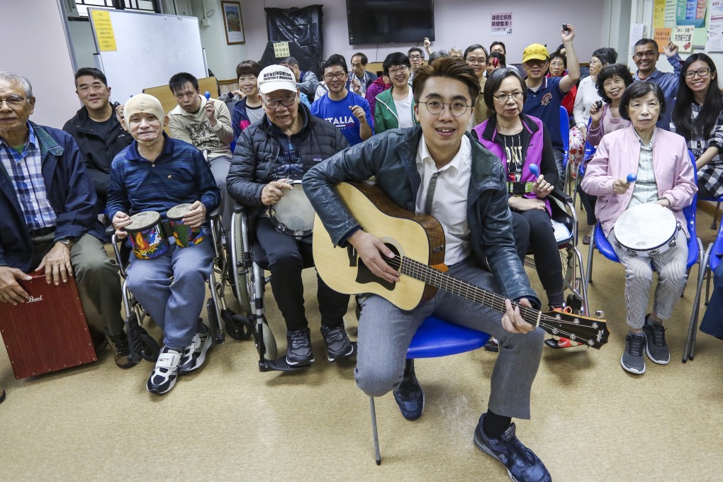 Chung King-man (centre) has been nominated for the Spirit of Hong Kong Awards. Photo: Jonathan Wong