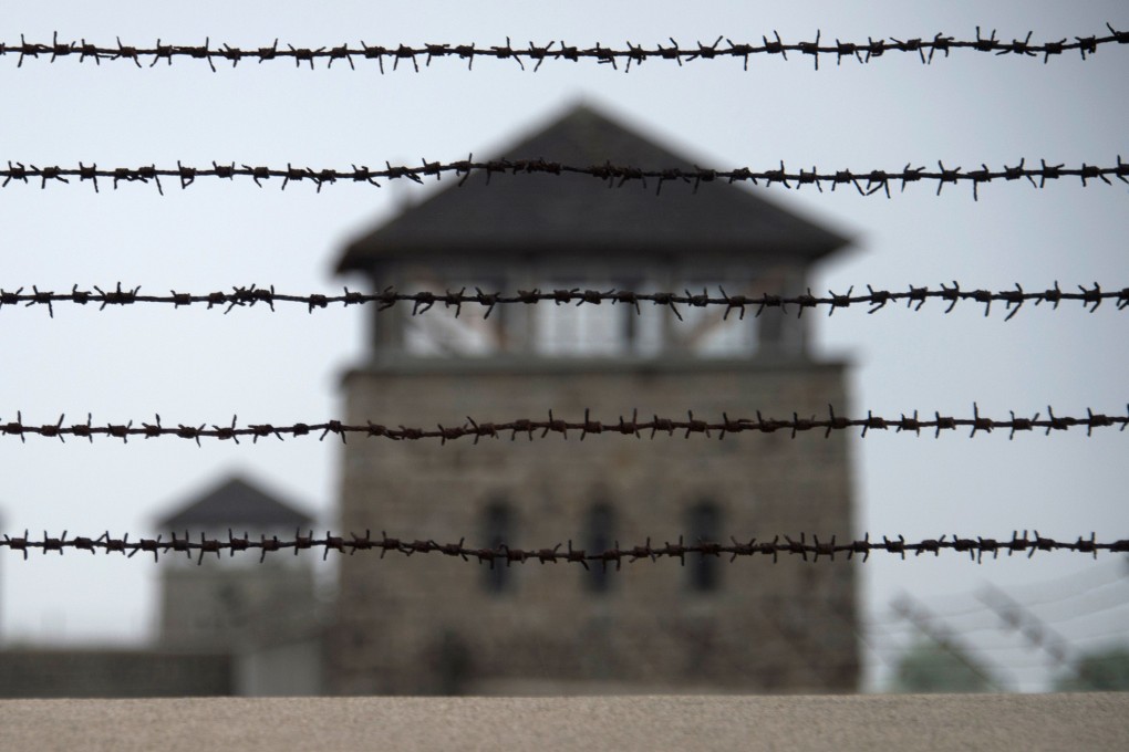 A barbed wire fence at the former Nazi concentration camp Mauthausen, northern Austria. More 300 tiny pieces of human tissue from executed prisoners will be buried on Monday. Photo: AFP