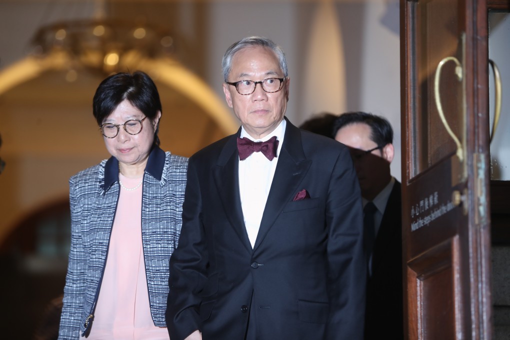 Donald and Selina Tsang leave the Court of Final Appeal in Central on Tuesday. Photo: Winson Wong