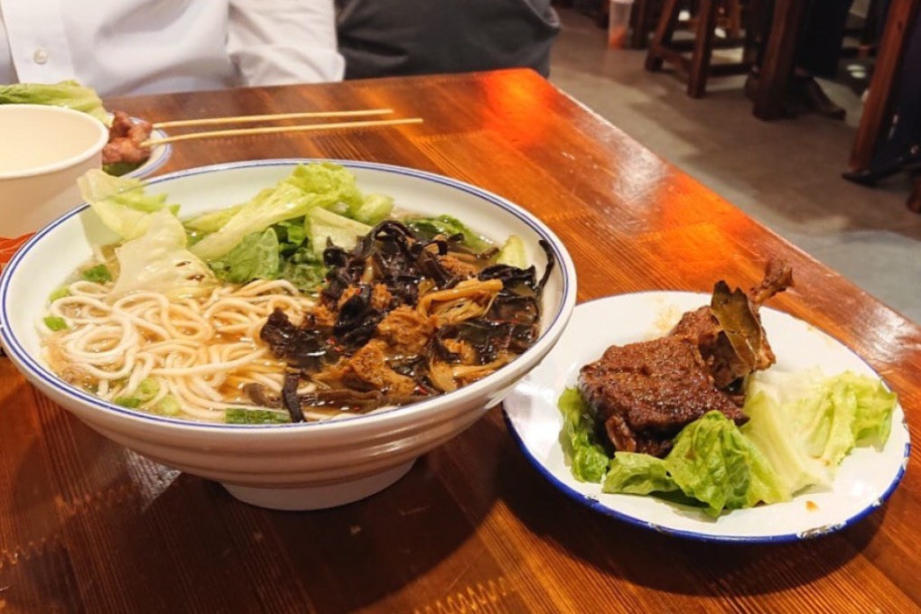 Noodles with duck leg and tofu at Shanghai Noodle in Jordan, Hong Kong. Photo: Michelle Wong