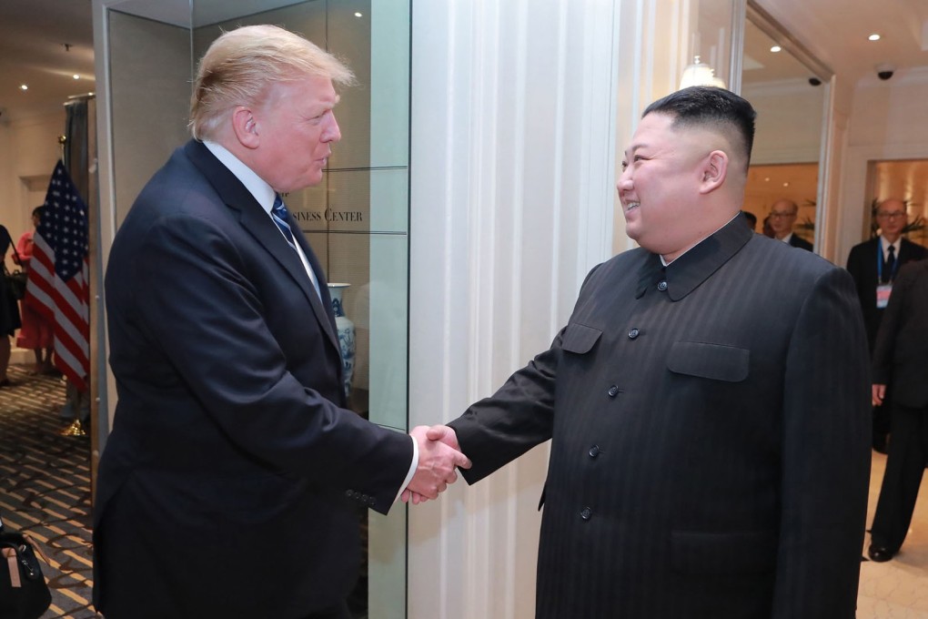US President Donald Trump and North Korean leader Kim Jong-un in Hanoi, Vietnam, on February 28. The meeting failed to advance negotiations to end the nuclear stand-off, with North Korea now refusing all contact with the US administration. Photo: AP