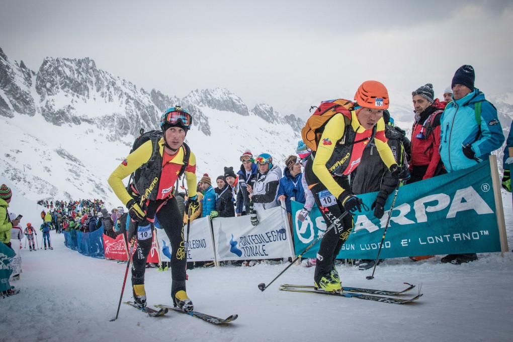 Andrea Gianni representing China at Adamello Ski Raid – the Italian is helping the sport grow. Photo: sportdimontagna.it