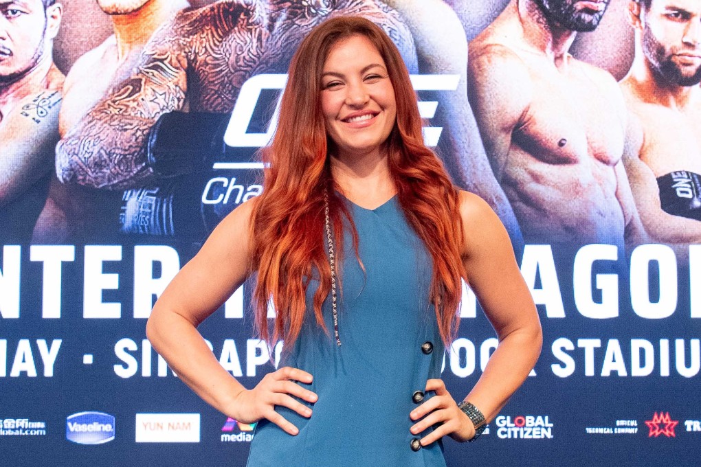 Miesha Tate at the One: Enter the Dragon press conference in Singapore. Photo: One Championship