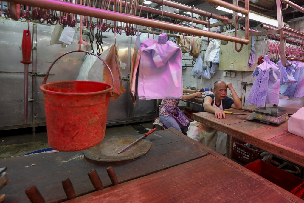 The supply of fresh pork has dried up at Hong Kong’s wet markets. Photo: Felix Wong