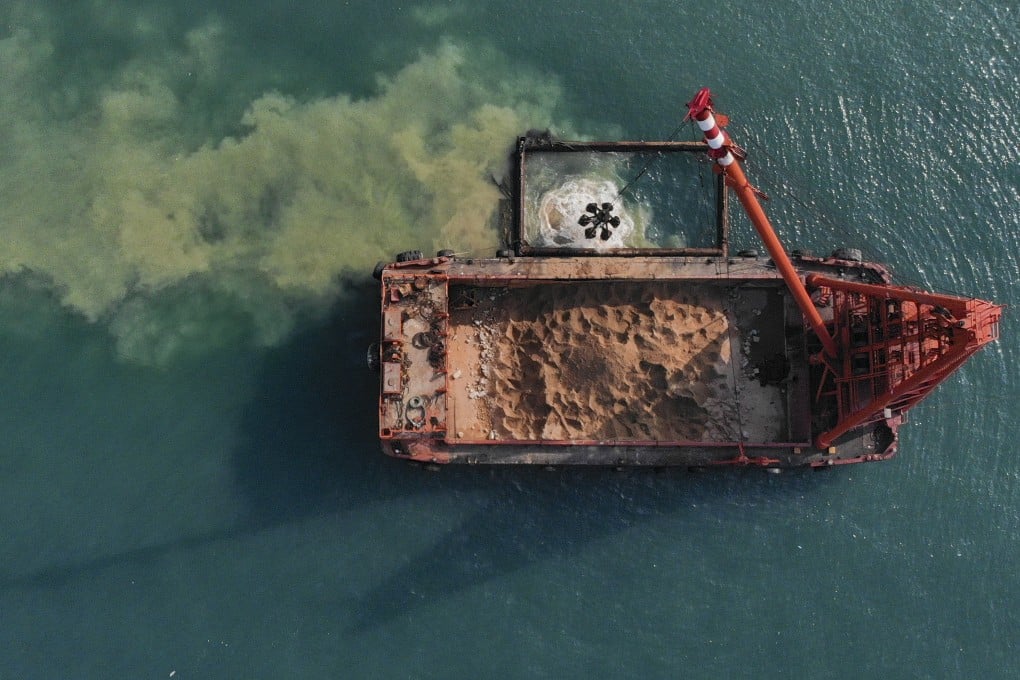 The runway project needs more sand. The local government thinks it has found the solution. Photo: Martin Chan