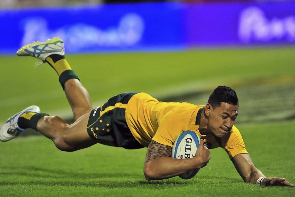 Israel Folau has reopened a contentious debate about free speech. Photo: AFP