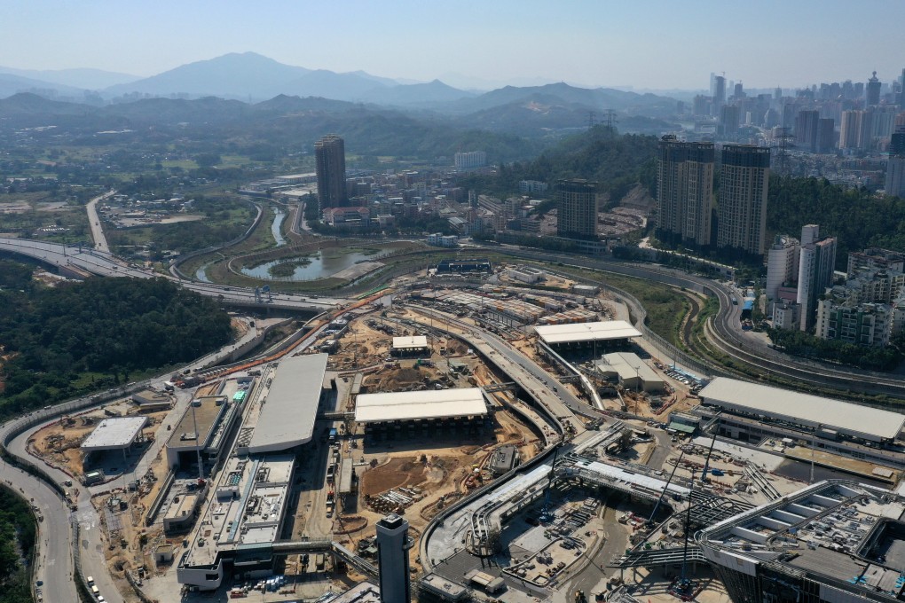 A view of the Liantang and Heung Yuen Wai Boundary Control Point from above. Photo: Winson Wong