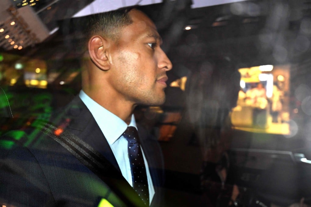 Israel Folau has been sacked by Rugby Australia. Photo: AFP