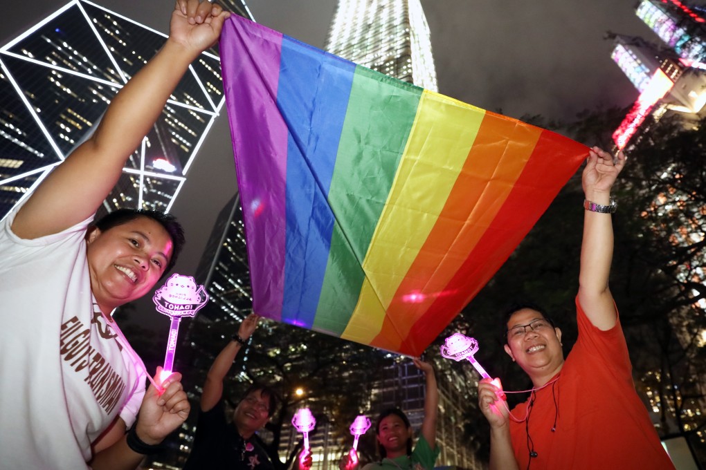Participants at the International Day against Homophobia, Transphobia and Biphobia. Photo: Dickson Lee