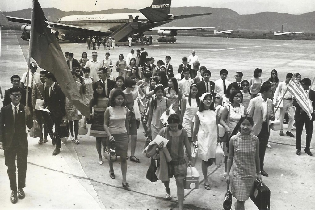 North American Chinese participants arrive in Taiwan on the first Love Boat trip in 1967. Photo: Victor Wong/Love Boat