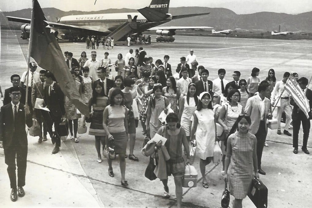 North American Chinese participants arrive in Taiwan on the first Love Boat trip in 1967. Photo: Victor Wong/Love Boat