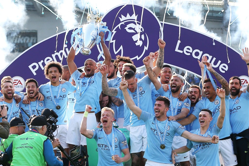 Manchester City lifted the Premier League title again this season. Is the league becoming less competitive as a result of City’s apparent domination? Photo: EPA