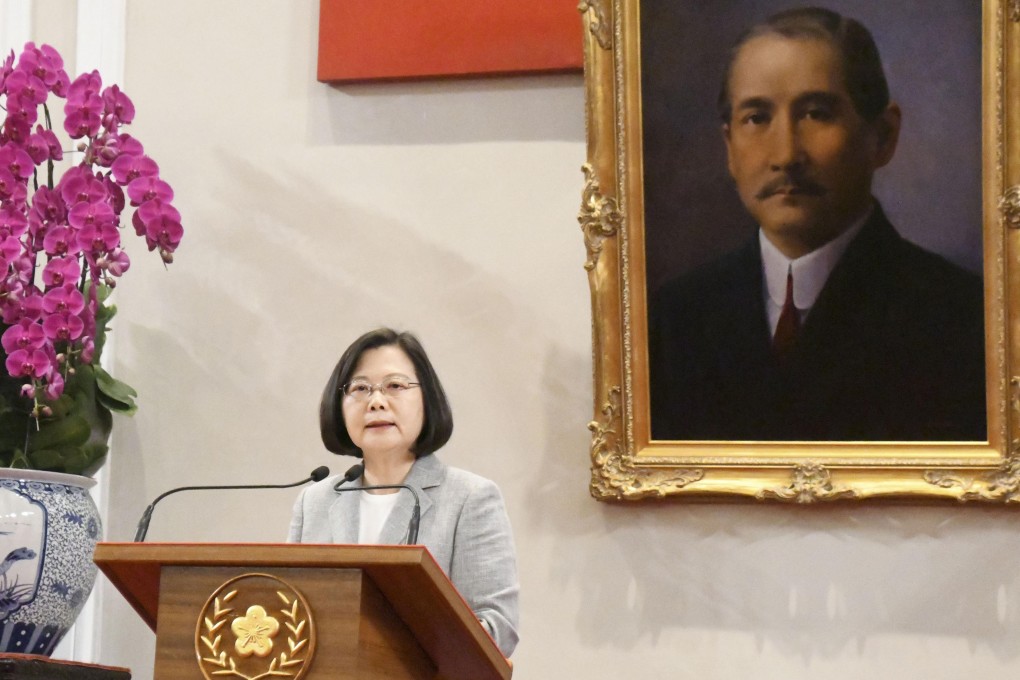 Taiwanese President Tsai Ing-wen says Xi Jinping left her with no choice but to defend the island’s sovereignty. Photo: Kyodo