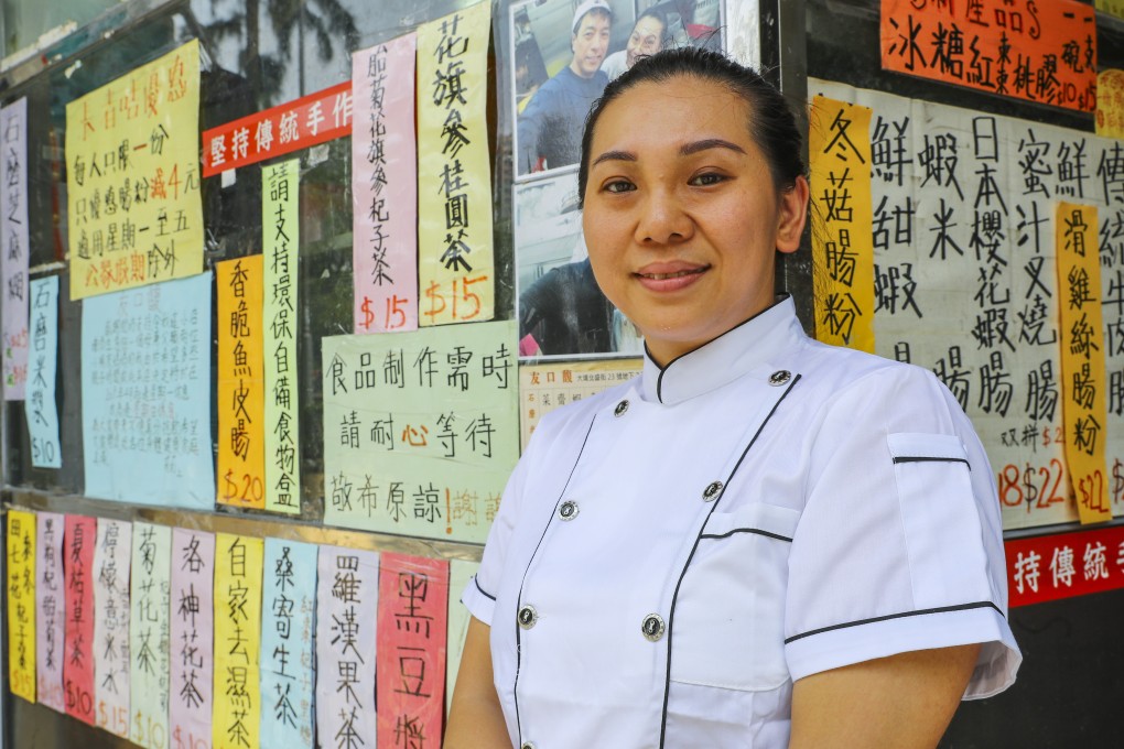 Wong Lee-lee, a single mother who lost her husband to heart disease, has been nominated for a Spirit of Hong Kong award. Photo: Edmond So