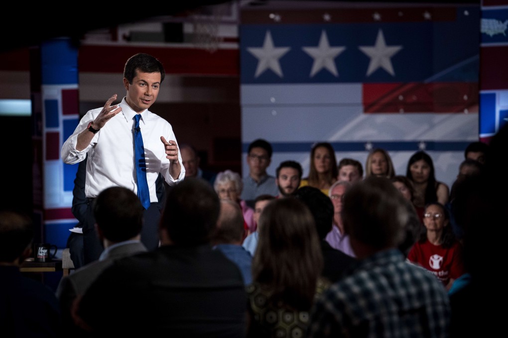 South Bend Mayor Pete Buttigieg is one of the few 2020 prominent Democratic presidential candidates to do a Fox News town hall so far. Photo: AFP