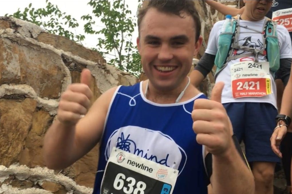 Duncan ‘Barney’ Swanson finishes the Great Wall Marathon despite stumpy legs and bleeding nipples. Photo: Mark Agnew