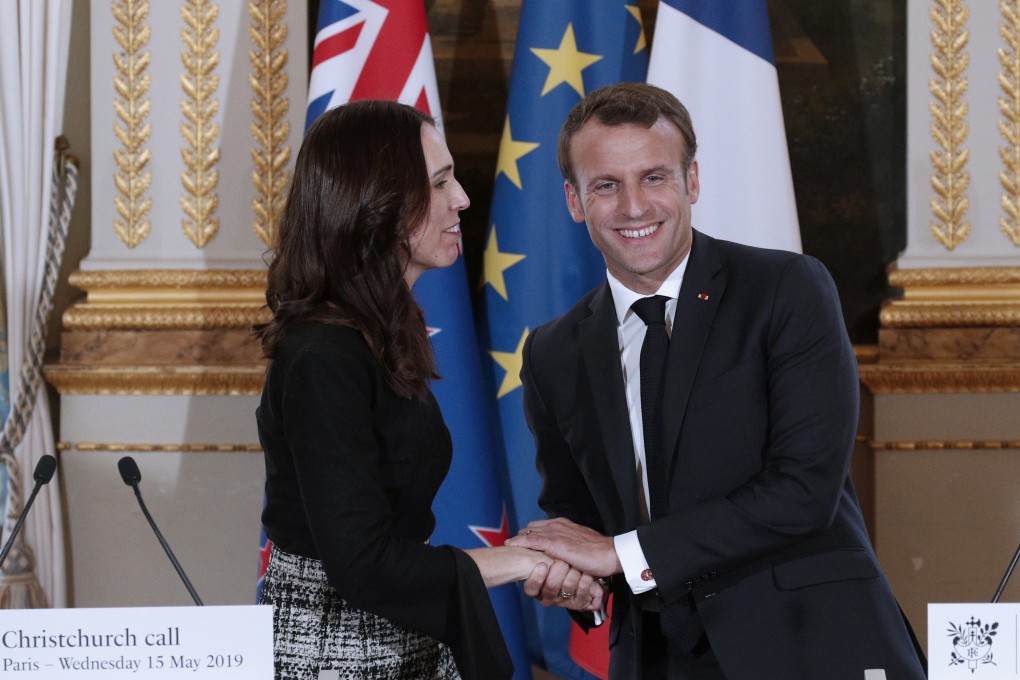 New Zealand Prime Minister Jacinda Ardern and French President Emmanuel Macron have called on world leaders and tech bosses to discuss ways to prevent social media from spreading deadly ideas. Photo: AP