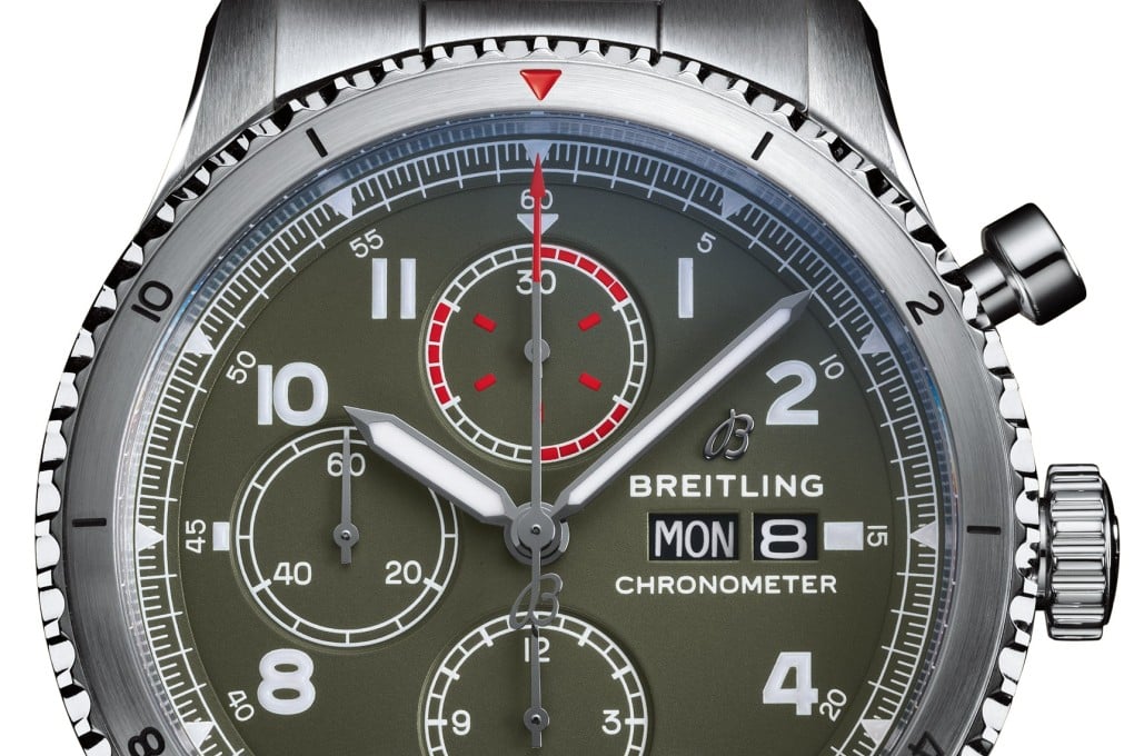 The Breitling Aviator 8 Chronograph 43 Curtiss Warhawk. – the Breitling Aviator 8 Chronograph 43 Curtiss Warhawk