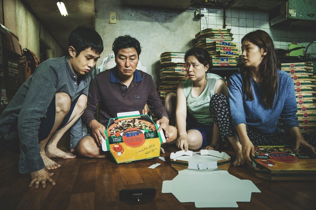 From left: Park So-dam, Song Kang-ho, Chang Hyde-jin and Choi Woo-shik in a still from Parasite, directed by Bong Joon-ho.