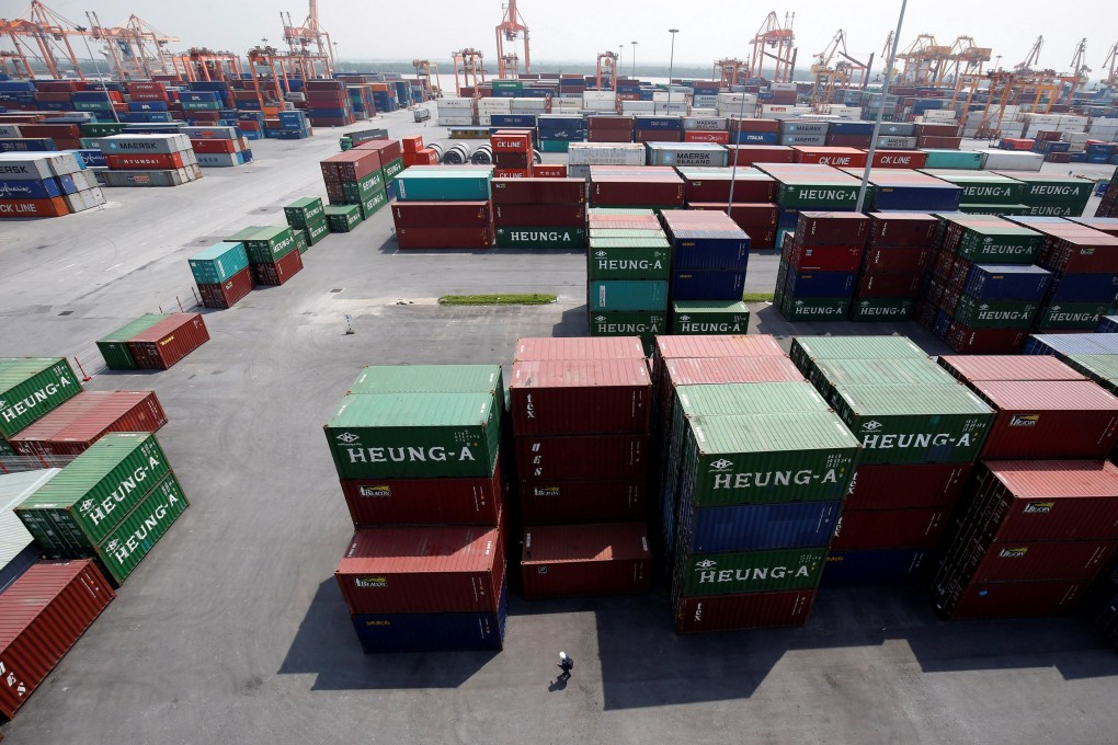 Shipping containers are seen at a port in Haiphong, Vietnam. More Chinese companies are fleeing to Southeast Asia to avoid trade war tariffs, creating opportunities for Chinese logistics companies helping them to move. Photo: Reuters