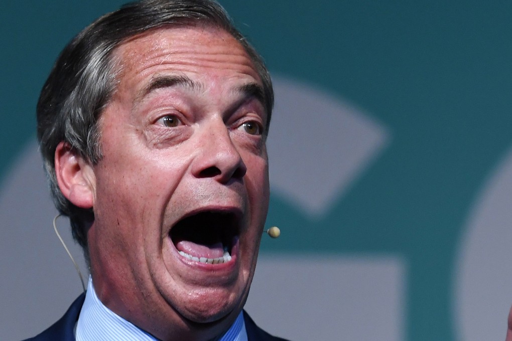 According to the latest opinion polls, the populist Brexit Party, led by Nigel Farage is set to grab 32 seats in the European Parliament. Photo: EPA
