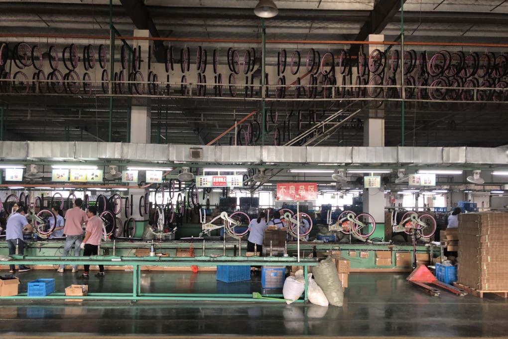 Shanghai General Sports produces 3 million bicycles each year, 2.4 million of which are exported to the United States. Photos: Sidney Leng