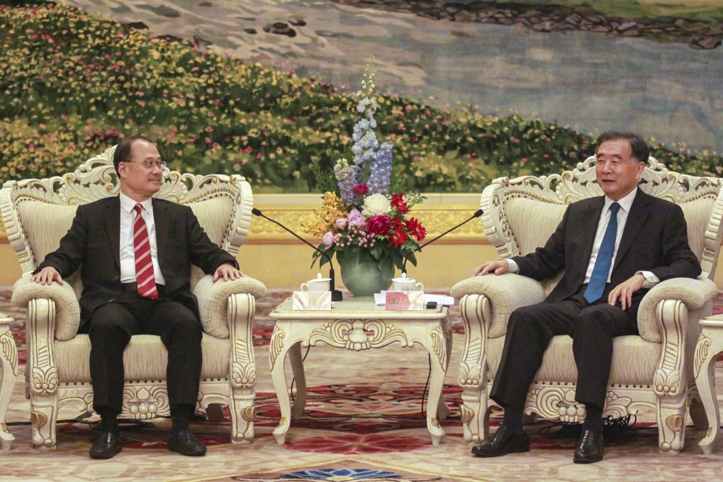Jonathan Choi (left) with Wang Yang at the Great Hall of the People in Beijing. Photo: Handout