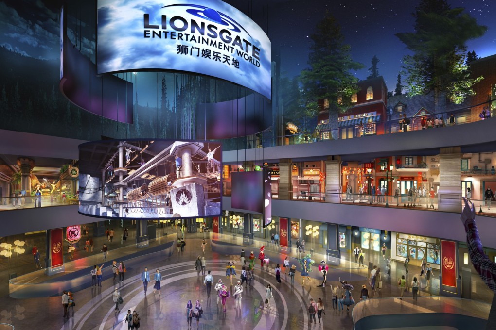 An artist’s rendering shows the atrium of Lionsgate Entertainment World. Image: Lionsgate via AP