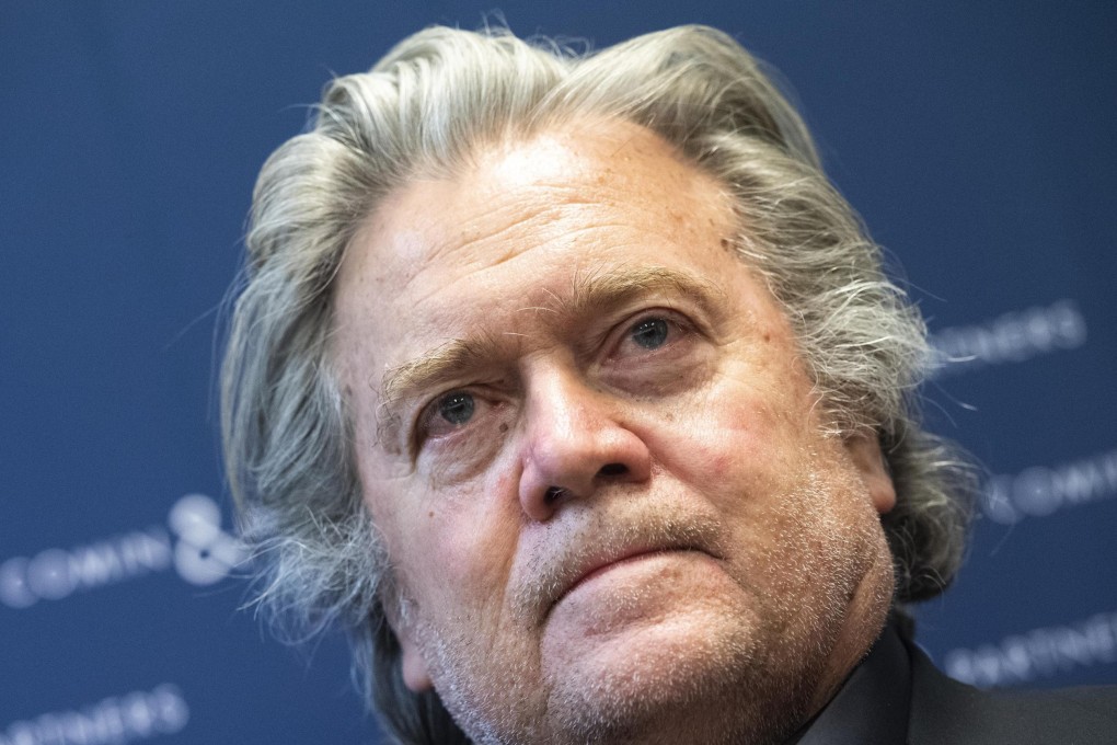 Outspoken former Trump adviser Steve Bannon advocates an ‘all-encompassing war’ against China. Photo: EPA