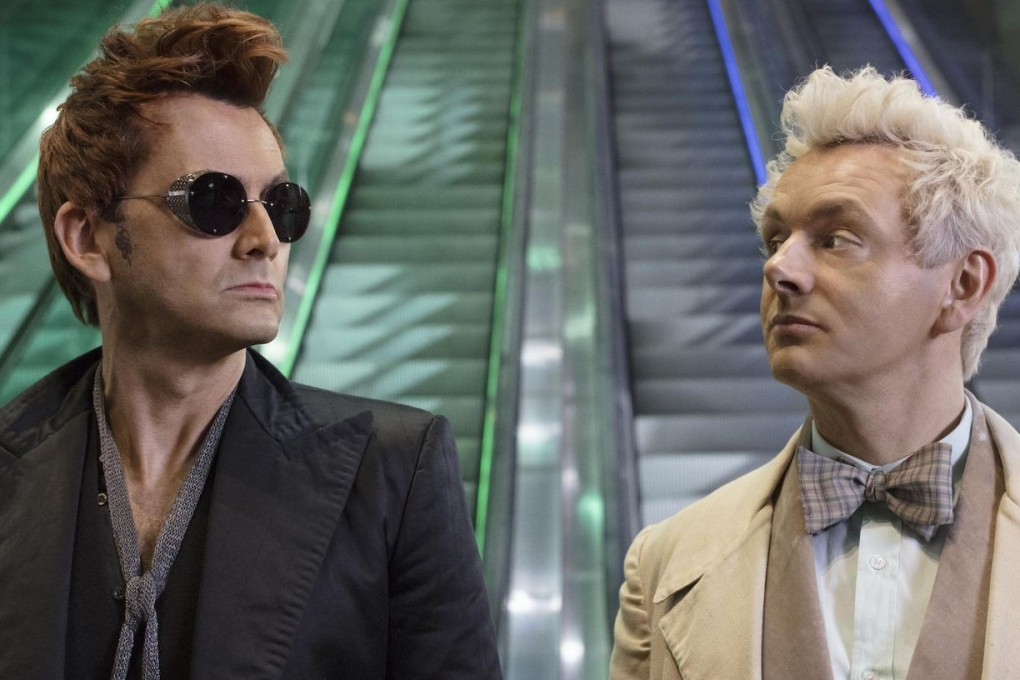 David Tennant (left) and Michael Sheen star in the new Amazon/BBC TV series Good Omens.