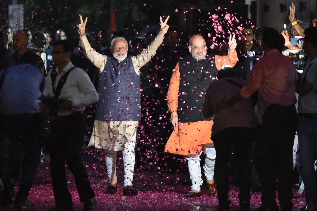 Indian PM Narendra Modi (left) and Amit Shah, the president of the BJP. Photo: AFP
