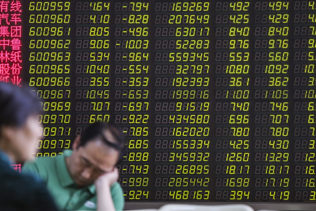 China investors watch stock price moves at a stock brokerage house in Beijing on May 6, 2019. Photo: Simon Song
